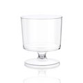 Smarty Had A Party 2 oz. Clear Round Plastic Disposable Mini Wine Glasses (480 Glasses), 480PK 2665-CASE